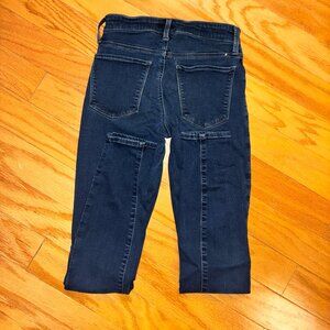 Lucky, Brooke, Skinny Dark Wash Denim Jeans, Classic Mid-Rise, Y2K Retro
